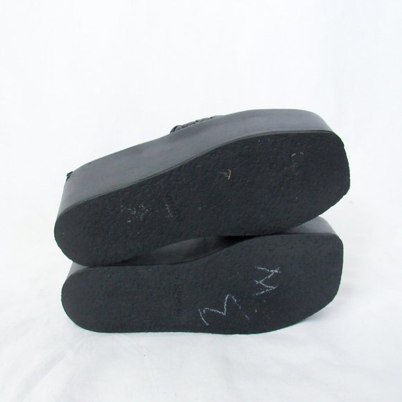 VINCE Mari Braided Leather Platform Sandals Slip-On Slide Sandals Size- 8.5~$350 - Picture 15 of 16